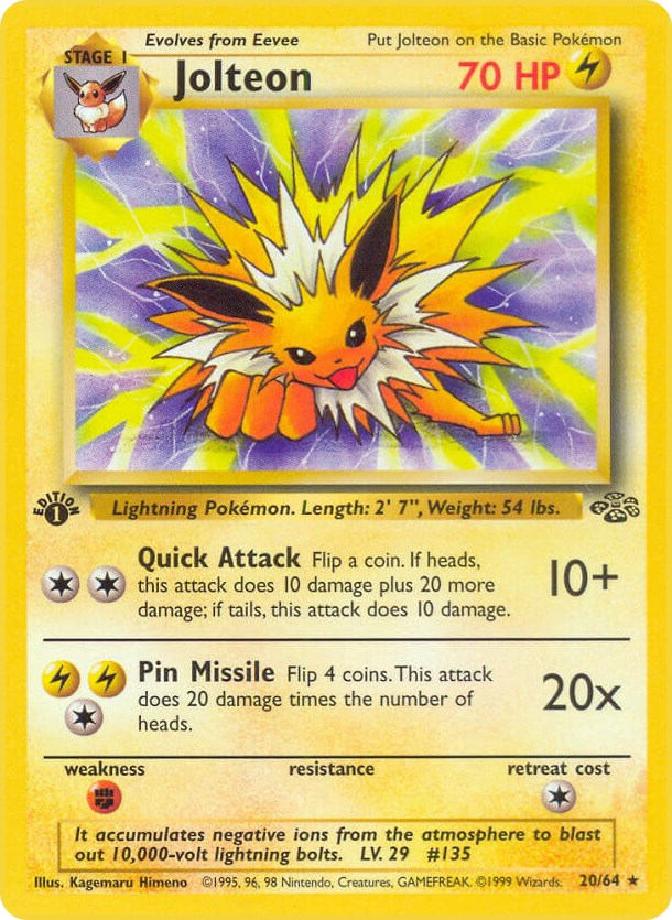 Jolteon (20/64) [Jungle 1st Edition]