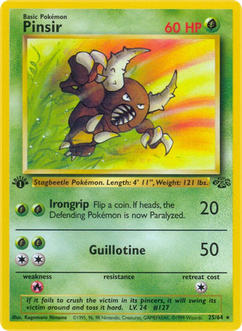 Pinsir (25/64) [Jungle 1st Edition]