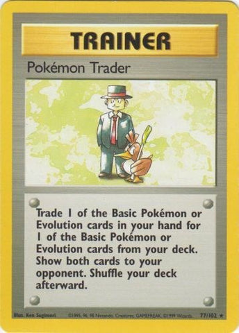 Pokemon Trader (77/102) [Base Set Unlimited]