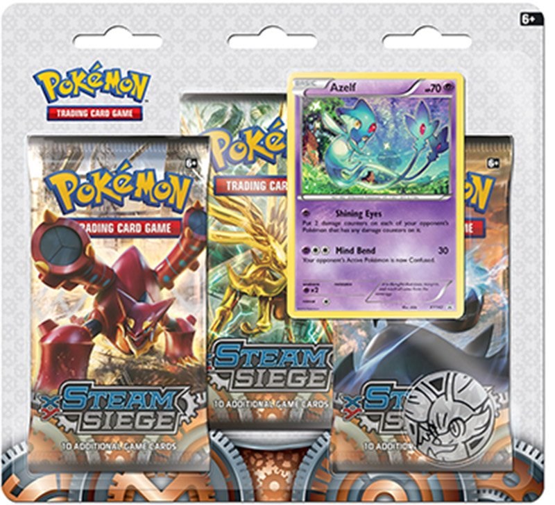 XY: Steam Siege - 3-Pack Blister (Azelf)