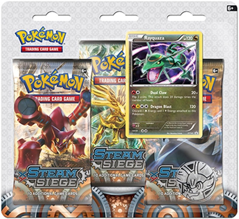 XY: Steam Siege - 3-Pack Blister (Rayquaza)