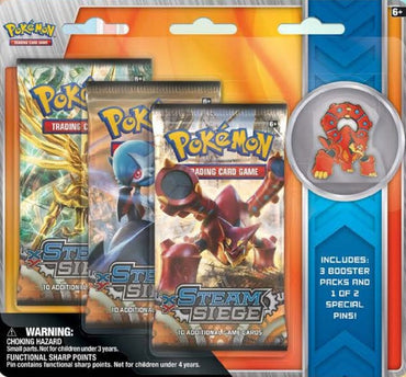 XY: Steam Siege - Collector's Pin 3-Pack Blister (Volcanion)