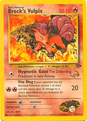 Brock's Vulpix (37/132) (W Stamped Promo) [Gym Challenge Unlimited]