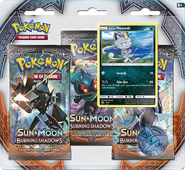 Sun & Moon: Burning Shadows - 3-Pack Blister (Alolan Meowth)