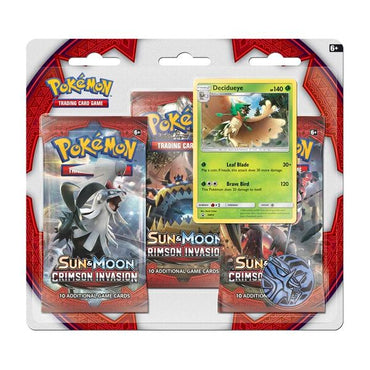 Sun & Moon: Crimson Invasion - 3-Pack Blister (Decidueye)