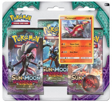 Sun & Moon: Guardians Rising - 3-Pack Blister (Turtonator)