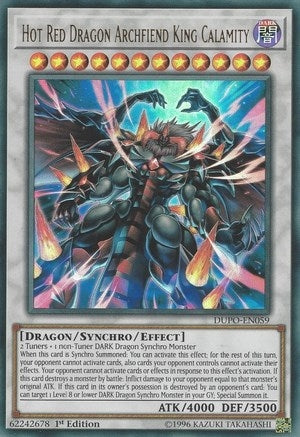 Hot Red Dragon Archfiend King Calamity (DUPO-EN059) [DUPO]