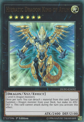 Hieratic Dragon King of Atum (DUPO-EN092) [DUPO]