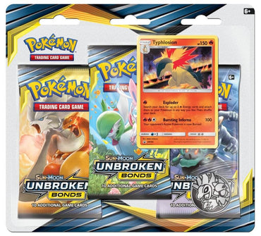 Sun & Moon: Unbroken Bonds - 3-Pack Blister (Typhlosion)