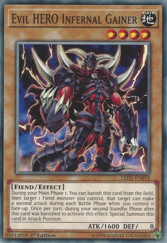 Evil HERO Infernal Gainer (LED5-EN018) [LED5]