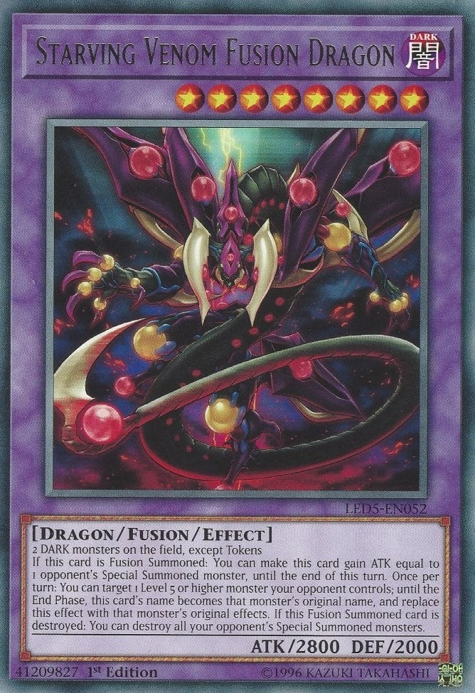 Starving Venom Fusion Dragon (LED5-EN052) [LED5]