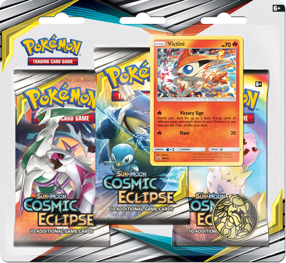 Sun & Moon: Cosmic Eclipse - 3-Pack Blister (Victini)