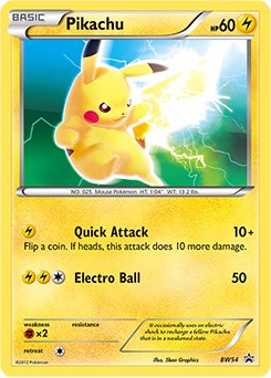 Pikachu (BW54) [Black & White: Black Star Promos]