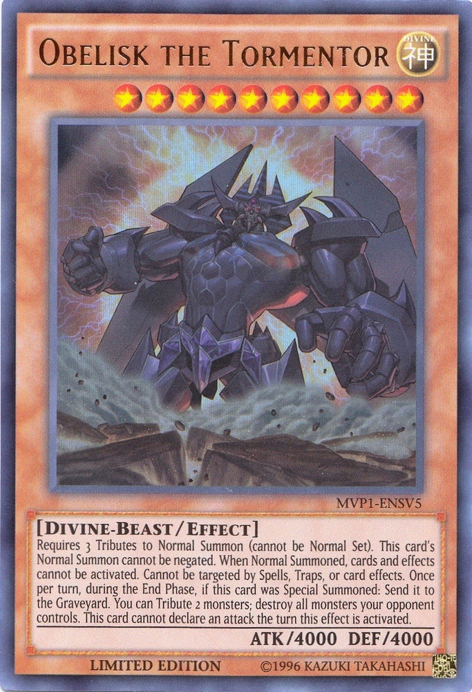 Obelisk the Tormentor (MVP1-ENSV5) [MVP1-ENS]