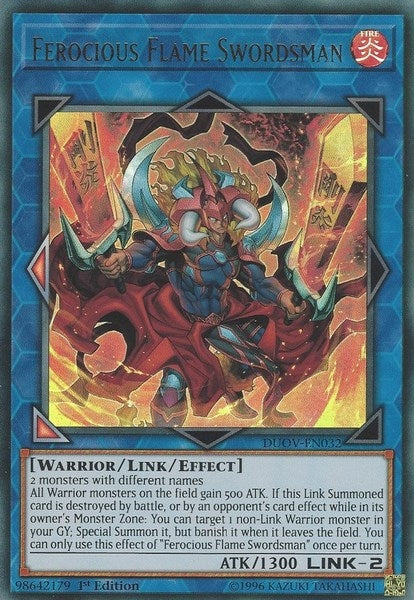 Ferocious Flame Swordsman (DUOV-EN032) [DUOV]