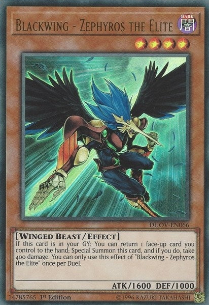 Blackwing Zephyros the Elite (DUOV-EN066) [DUOV]