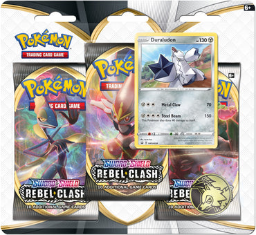 Sword & Shield: Rebel Clash - 3-Pack Blister (Duraludon)