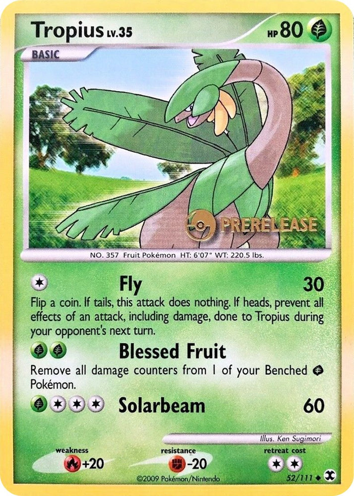 Tropius (52/111) (Prerelease Promo) [Nintendo: Black Star Promos]