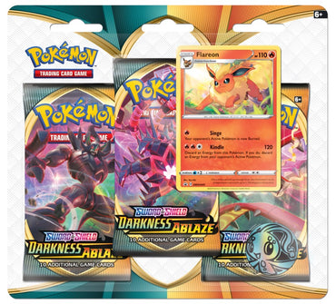 Sword & Shield: Darkness Ablaze - 3-Pack Blister (Flareon)