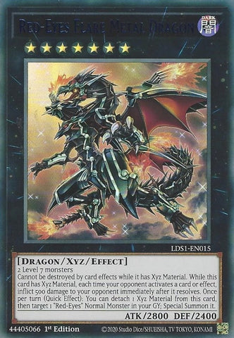 Red Eyes Flare Metal Dragon Blue (LDS1-EN015) [LDS1]