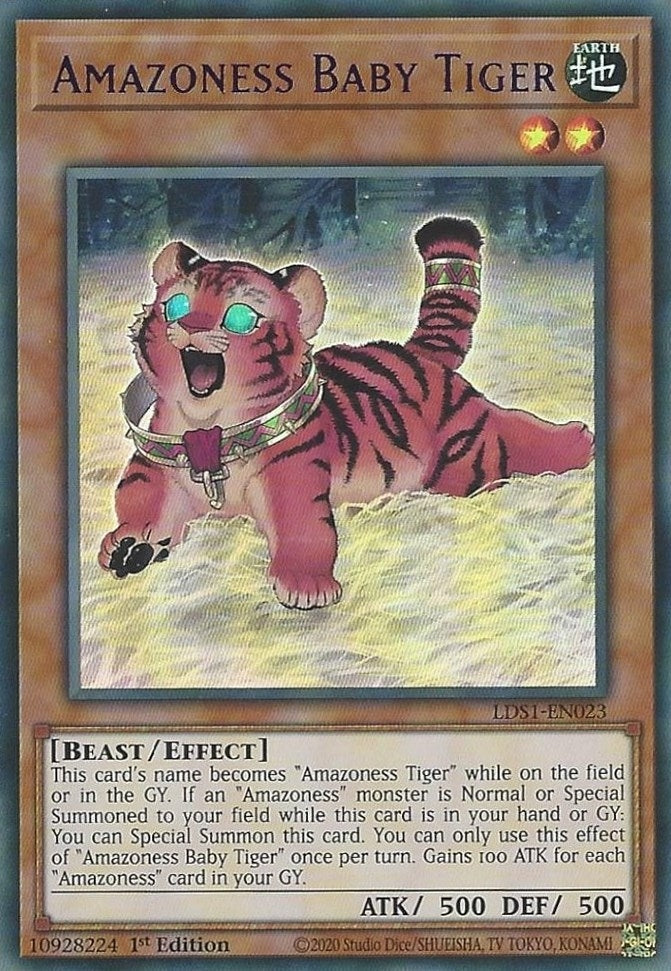 Amazoness Baby Tiger Purple (LDS1-EN023) [LDS1]