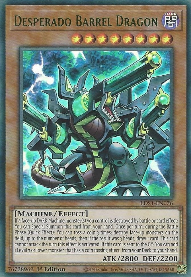 Desperado Barrel Dragon Green (LDS1-EN076) [LDS1]