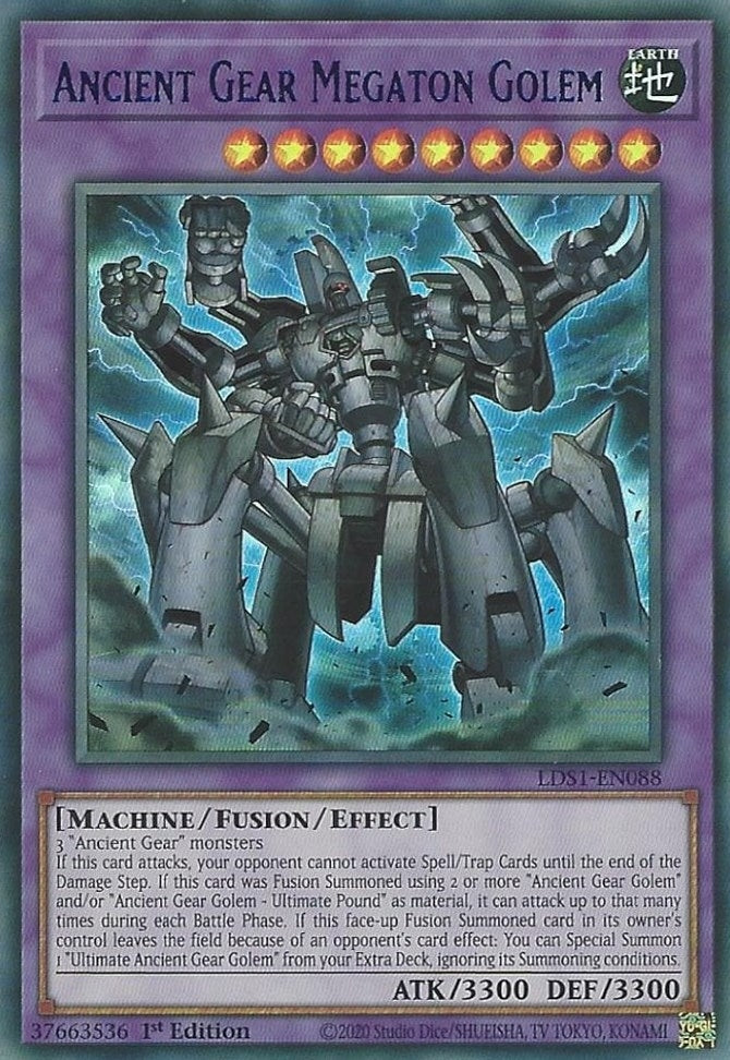 Ancient Gear Megaton Golem Blue (LDS1-EN088) [LDS1]