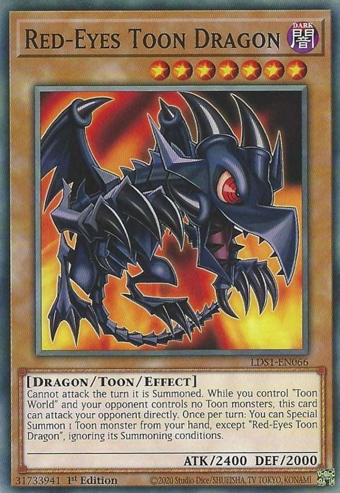 Red Eyes Toon Dragon (LDS1-EN066) [LDS1]