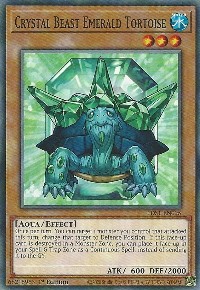 Crystal Beast Emerald Tortoise (LDS1-EN095) [LDS1]