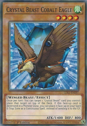 Crystal Beast Cobalt Eagle (LDS1-EN097) [LDS1]