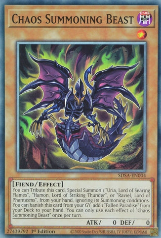 Chaos Summoning Beast (SDSA-EN004) [SDSA]