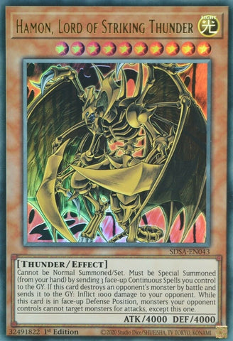 Hamon Lord of Striking Thunder (SDSA-EN043) [SDSA]