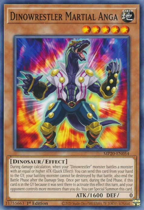 Dinowrestler Martial Anga (MP20-EN054) [MP20]