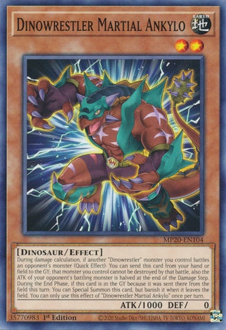 Dinowrestler Martial Ankylo (MP20-EN104) [MP20]