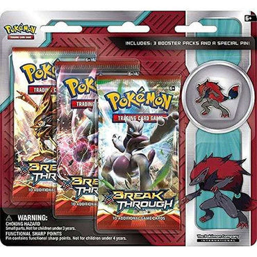 XY: BREAKthrough - Collector's Pin 3-Pack Blister (Zoroark)