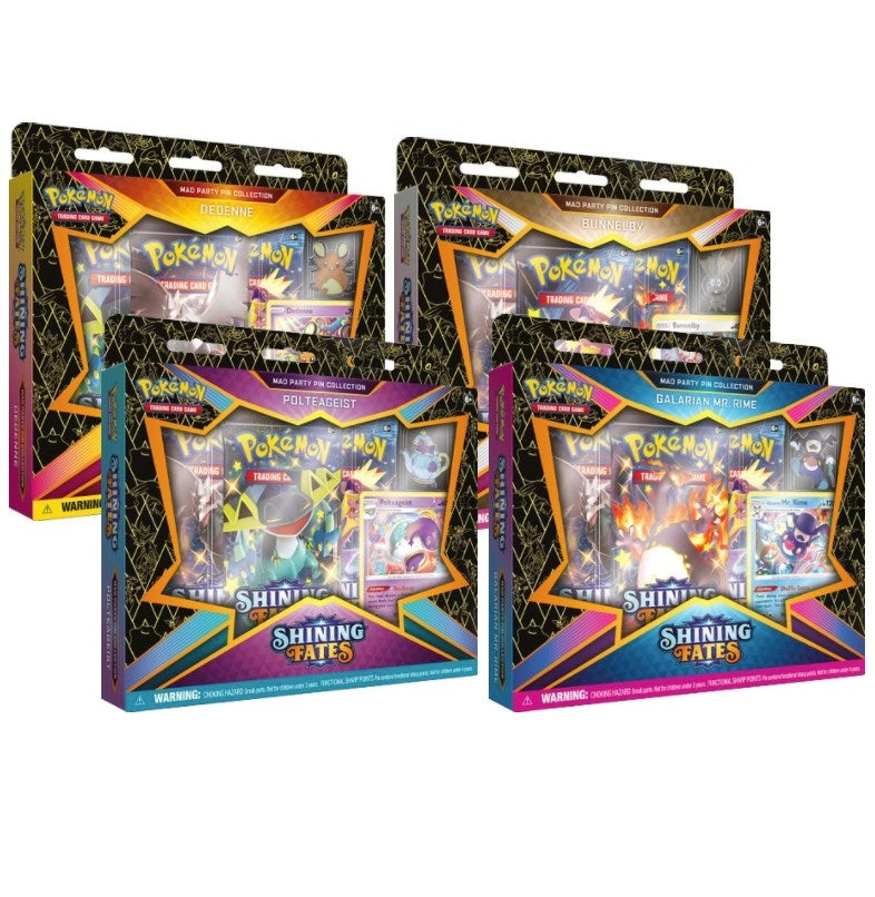 Shining Fates Mad Party Pin Collection Set of 4 () [SHF]