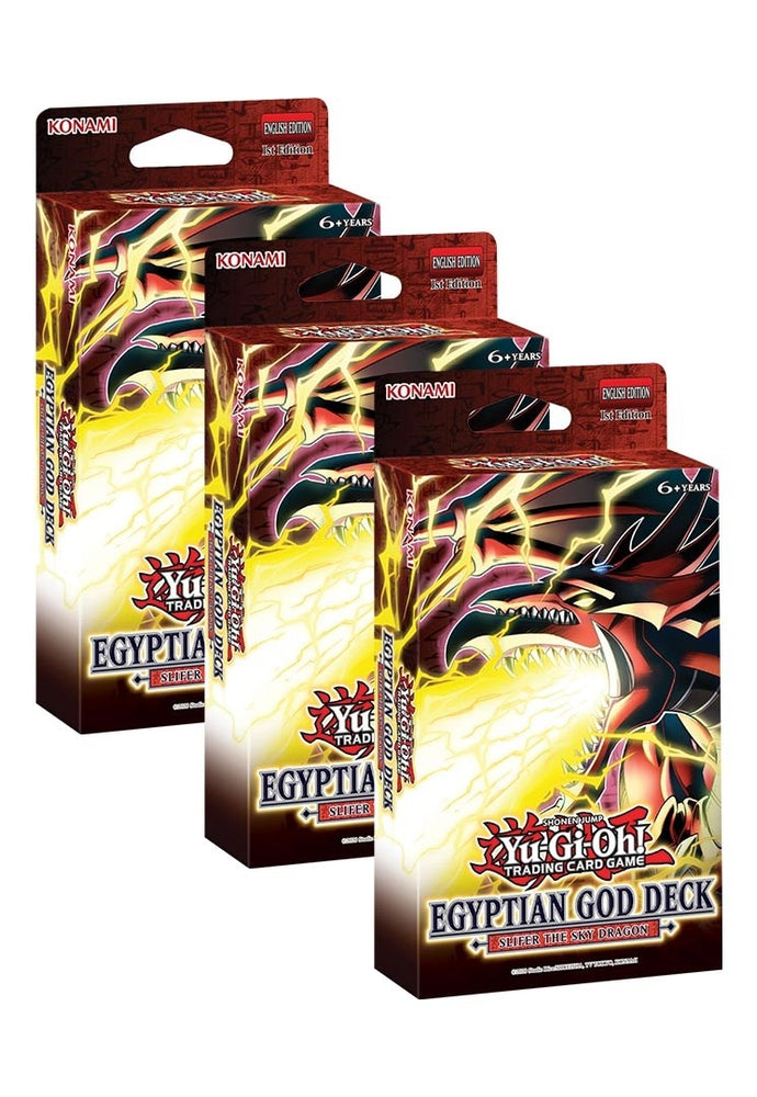 Egyptian God Deck Slifer the Sky Dragon 1st Edition Set of 3 () [EGS1]