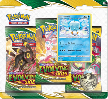 Sword & Shield: Evolving Skies - 3 Pack Blister (Eiscue)