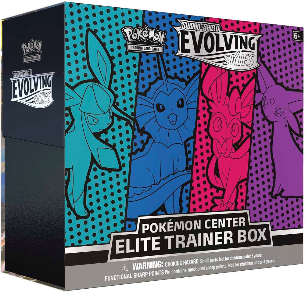 Sword & Shield: Evolving Skies - Elite Trainer Box (Glaceon/Vaporeon/Sylveon/Espeon) (Pokemon Center Exclusive)