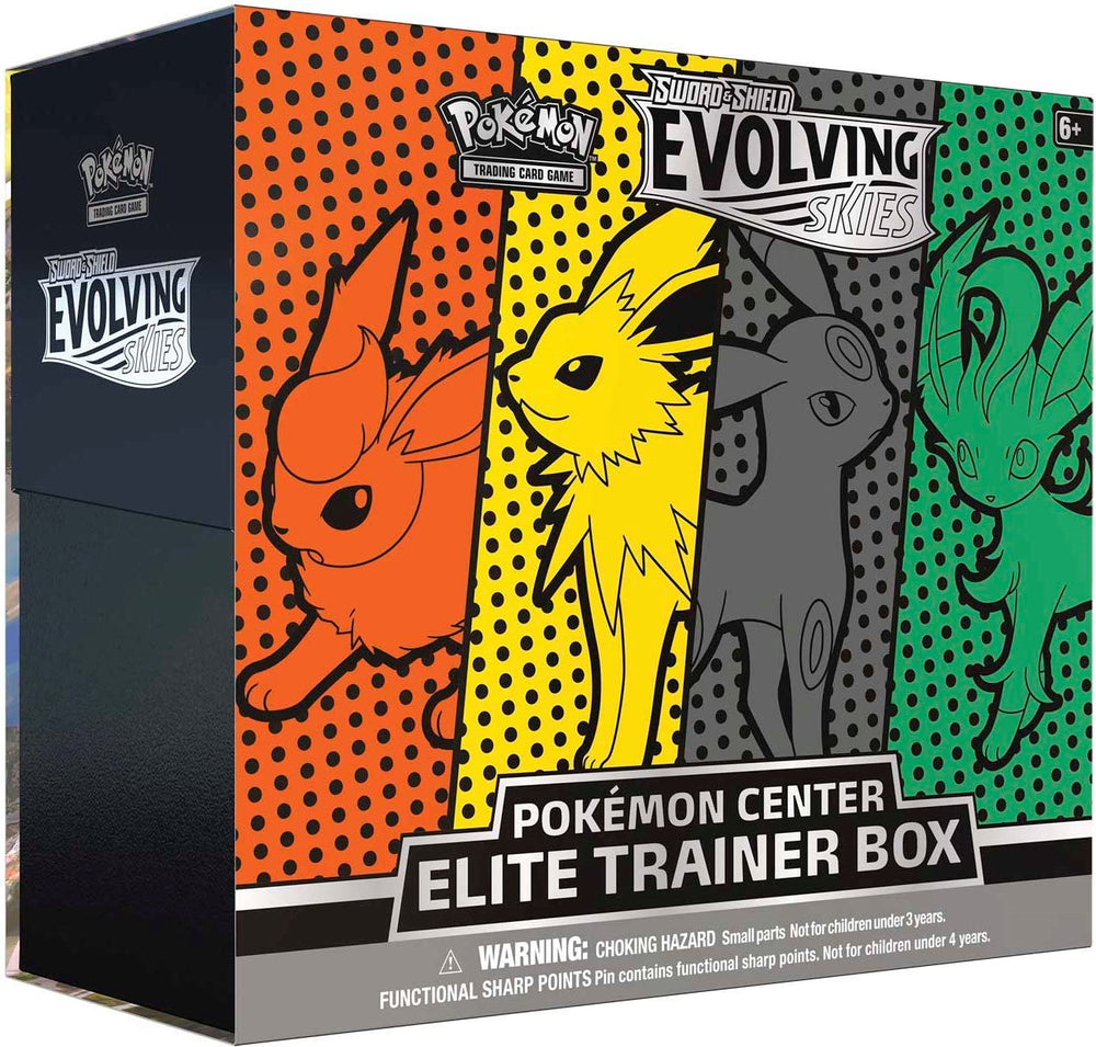 Sword & Shield: Evolving Skies - Elite Trainer Box (Flareon/Jolteon/Umbreon/Leafeon) (Pokemon Center Exclusive)