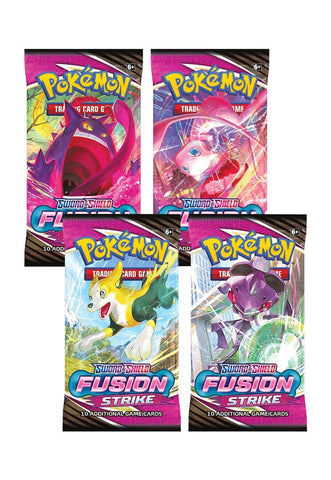 Fusion Strike Booster Pack Art Bundle Set of 4 () [SWSH08]