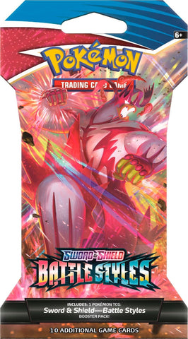 Sword & Shield: Battle Styles - Sleeved Booster Pack (Rapid Strike Urshifu V)