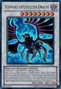 Black Winged Dragon German Schwarz geflugelter Drache (AC11-DE003) [AC11]