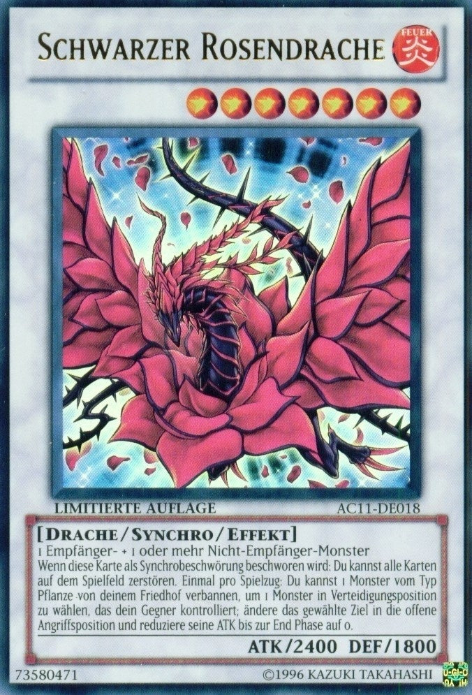 Black Rose Dragon German Schwarzer Rosendrache (AC11-DE018) [AC11]