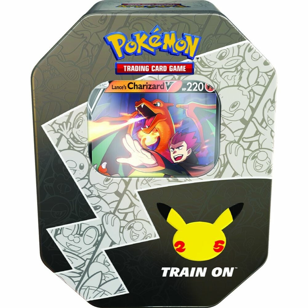 Celebrations: 25th Anniversary - International Tin (Lance's Charizard V)