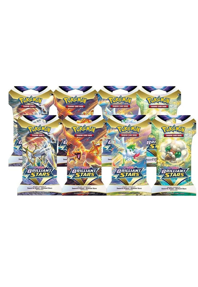 Brilliant Stars Sleeved Booster Pack Bundle Set of 8 () [SWSH09]