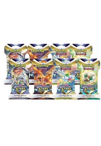 Brilliant Stars Sleeved Booster Pack Bundle Set of 8 () [SWSH09]