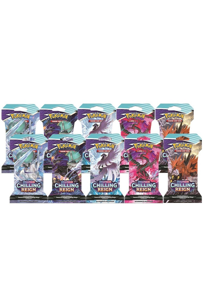 Chilling Reign Sleeved Booster Pack Bundle Set of 10 () [SWSH06]