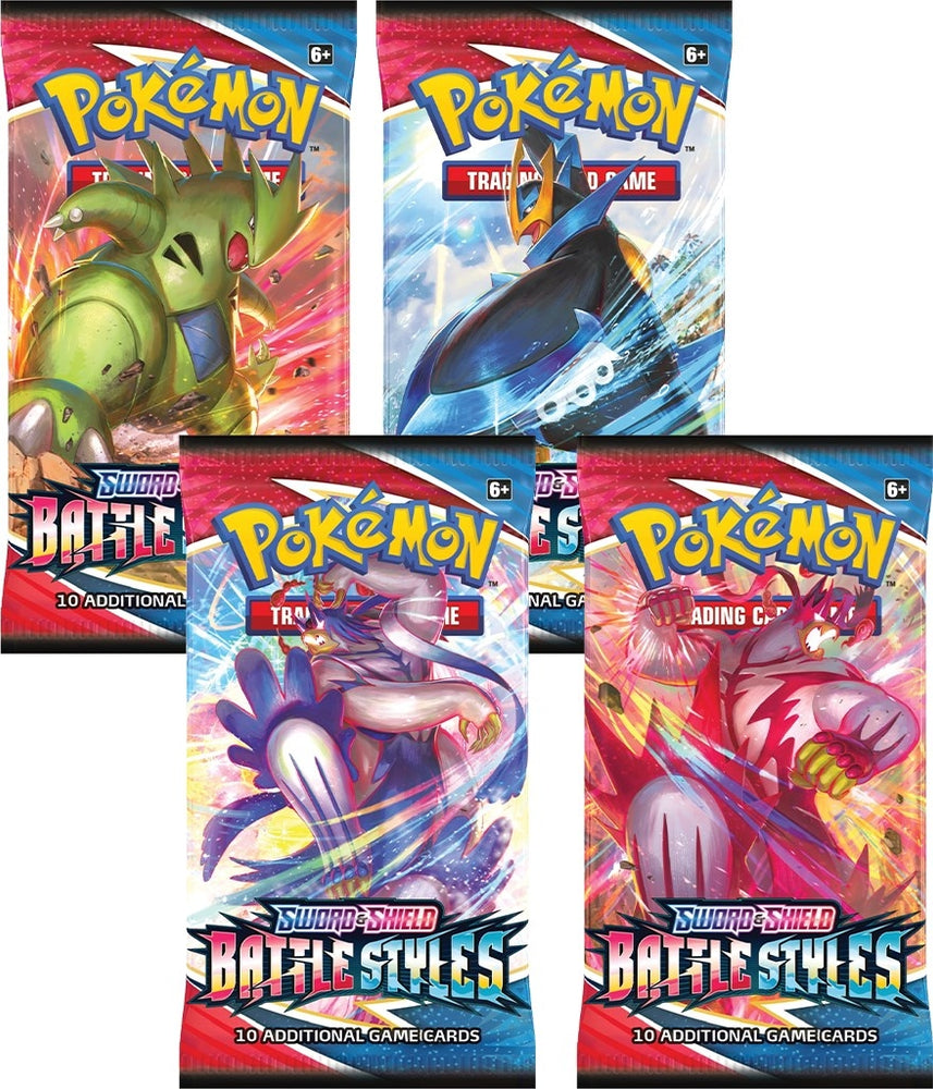 Battle Styles Booster Pack Art Bundle Set of 4 () [SWSH05]