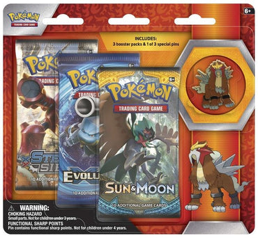 Collector's Pin 3-Pack Blister (Entei)